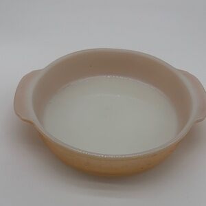Vintage Fire King Peach Luster 450 8 inch Casserole Round Casserole Dish BLEMISH